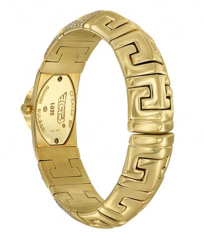 Часы Gianni Bulgari из желтого золота 750 пробы с бриллиантами