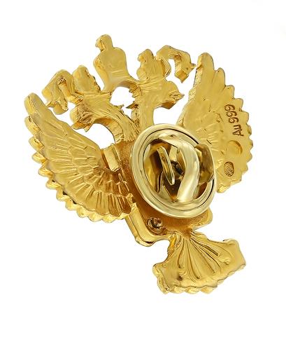 Значок "Росрезерв" из золота 999 пробы