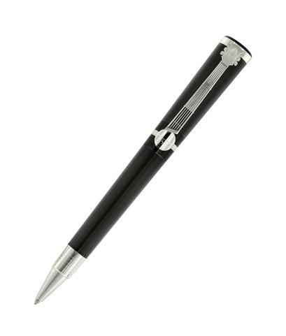 Шариковая ручка Great Characters John Lennon из драгоценной черной смолы с виниловой пластинкой в комплекте