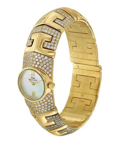 Часы Gianni Bulgari из желтого золота 750 пробы с бриллиантами