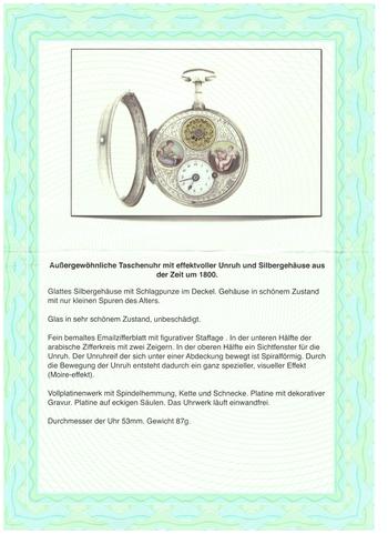 Карманные часы из серебра (начало 19 века)