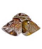 Кольцо Loree Rodkin из жёлтого,красного и белого золота 750 пробы с бриллиантами 