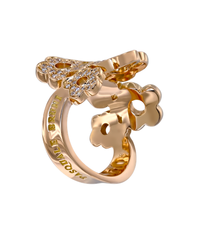 Кольцо Pasquale Bruni из розового золота 750 пробы с бриллиантами