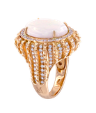 Кольцо Moraglione из жёлтого золота 750 пробы с бриллиантами и опалом
