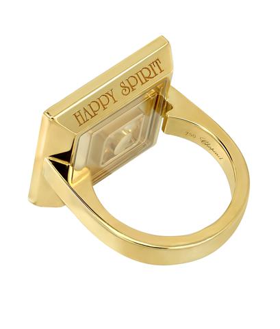 Кольцо Chopard из желтого золота 750 пробы с бриллиантом
