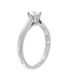 Кольцо Cartier из белого золота 750 пробы с бриллиантом