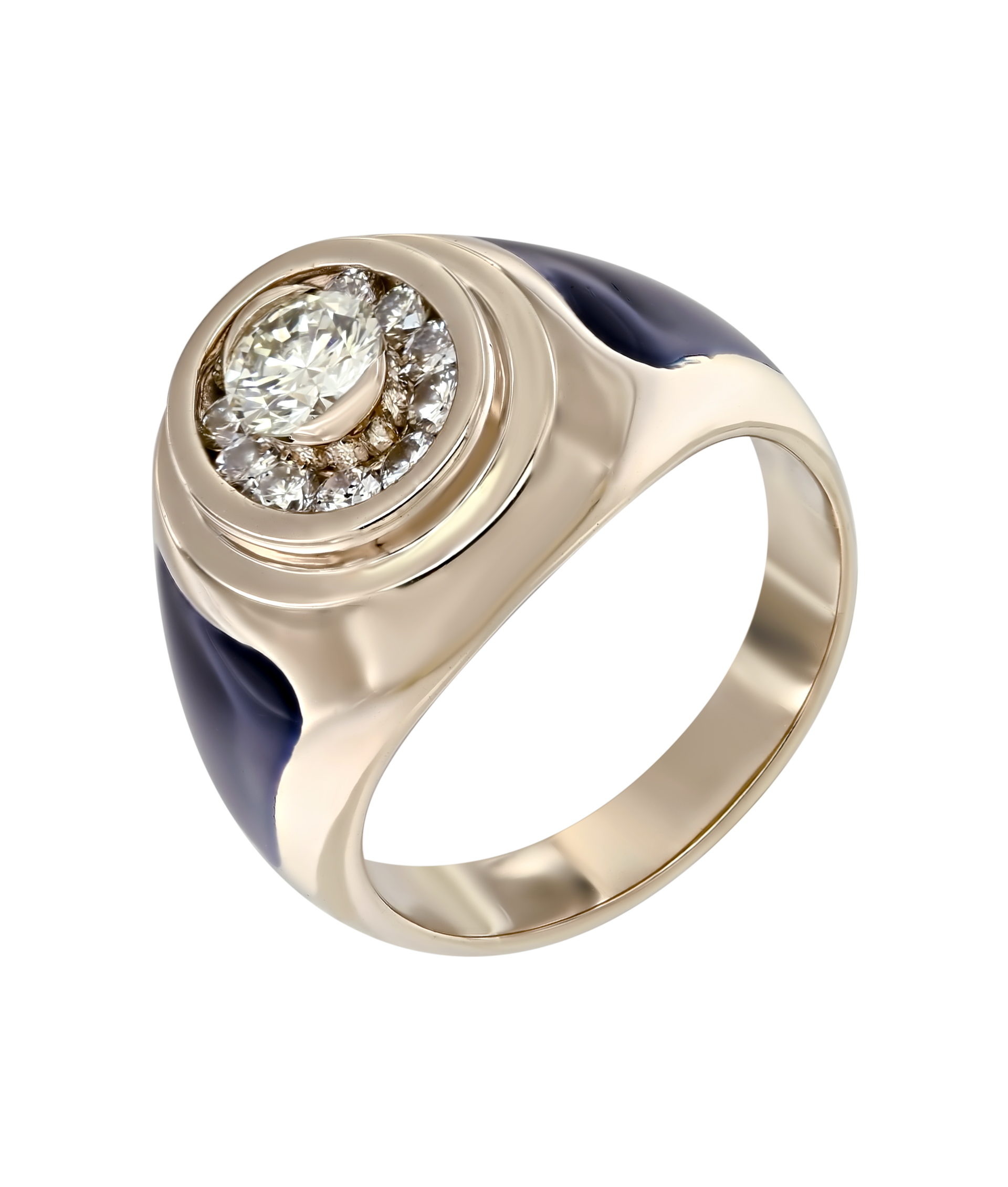 Кольцо из белого золота 585 пробы с бриллиантами и эмалью 11820 - купитьсегодня за 200000 руб. Интернет ломбард «Тик – Так» в Москве