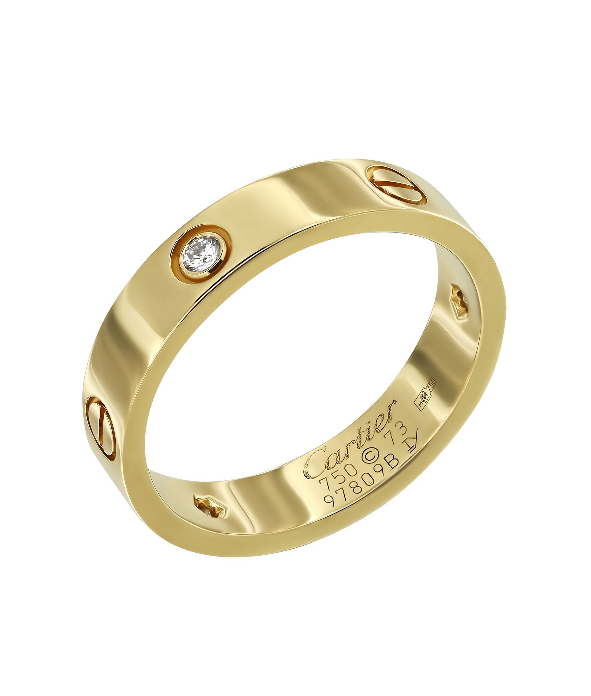 Кольцо Love Cartier из желтого золота 750 пробы с бриллиантами 8164 - купить сегодня за 124242 руб. Интернет ломбард «Тик – Так» в Москве