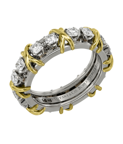 Кольцо Tiffany & Co. Schlumberger из платины 950 пробы с бриллиантами