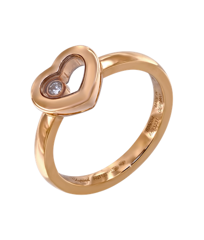 Кольцо Chopard Love из розового золота 750 пробы с бриллиантом
