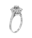 Кольцо из белого золота 583 пробы с бриллиантами