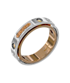 Кольцо Baraka из розового и белого золота 750 пробы с бриллиантами