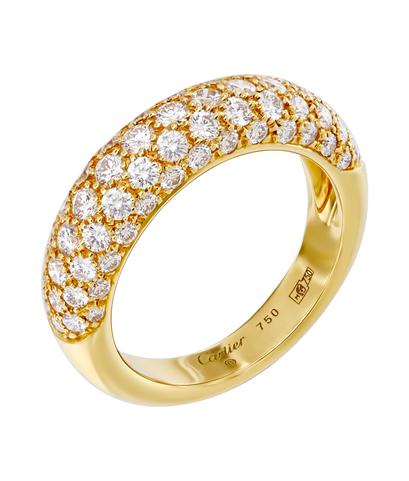 Кольцо Cartier из желтого золота 750 пробы с бриллиантами