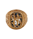 Кольцо из розового золота 583 пробы с фианитом 