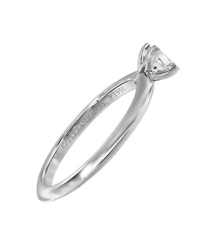 Кольцо Tiffany из платины 950 пробы с бриллиантом 0,23ct