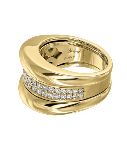 Кольцо Chopard La Strada из желтого золота 750 пробы с бриллиантами