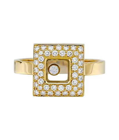 Кольцо Chopard из желтого золота 750 пробы с бриллиантами 