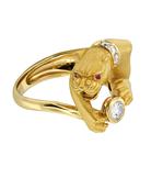 Кольцо Carrera y Сarrera Panther из желтого золота 750 пробы с бриллиантами