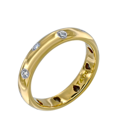 Кольцо Tiffany Etoile из желтого золота 750 пробы и платины 950 пробы с бриллиантами