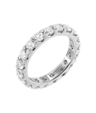 Кольцо из белого золота 585 пробы с муассанитами 
