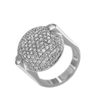 Кольцо из белого золота 750 пробы c бриллиантами
