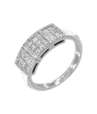 Кольцо из белого золота 585 пробы с бриллиантами 