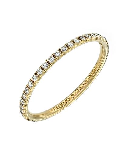 Кольцо Tiffany & Co Metro из желтого золота 750 пробы с бриллиантами