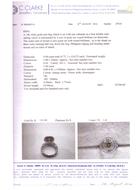Кольцо из белого золота 585 пробы с султанитом и бриллиантами 