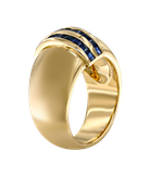 Кольцо Mouawad из жёлтого золота 750 пробы с сапфирами