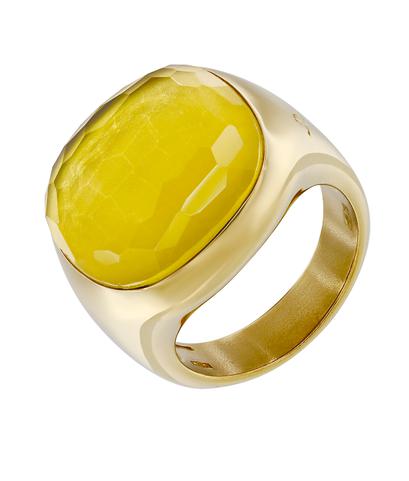 Кольцо Pomellato из желтого золота 750 робы с цитрином