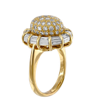 Кольцо из жёлтого золота 750 пробы с бриллиантами 