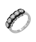 Кольцо Leo Pizzo из белого золота 750 пробы с бриллиантами 