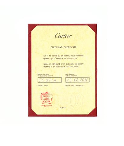 Кольцо Cartier из красного, желтого и белого золота 750 пробы с бриллиантами