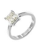 Кольцо из белого золота 585 пробы с бриллиантом 1,71 ct 