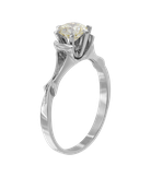 Кольцо из белого золота 585 пробы с бриллиантом 