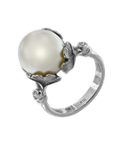 Кольцо Carrera y Carrera из белого золота 750 пробы с бриллиантами и жемчугом