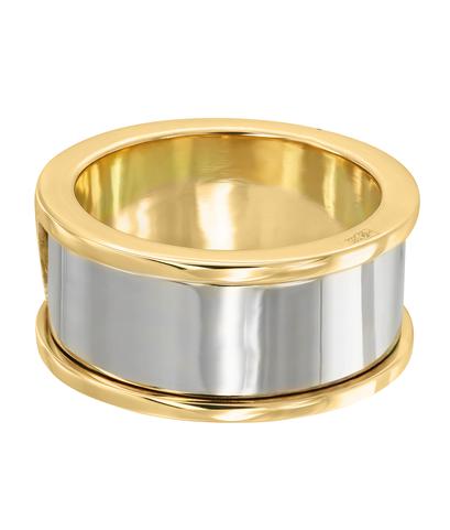 Кольцо из желтого и белого золота 585 пробы