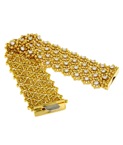 Браслет Damiani из жёлтого золота 750 пробы с бриллиантами 
