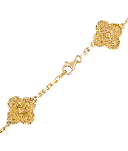 Колье Van Cleef and Arpels Alhambra 20 Motifs из жёлтого золота 750 пробы