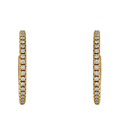 Серьги Tiffany Metro из желтого золота 750 пробы с бриллиантами