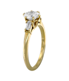 Кольцо из жёлтого золота 750 пробы с бриллиантами