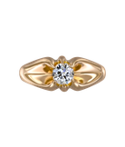 Кольцо из жёлтого золота 500 пробы с бриллиантом 