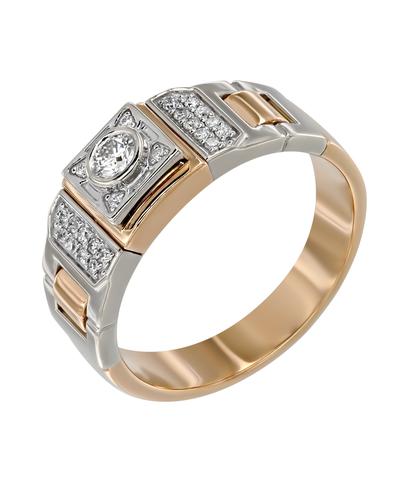Кольцо из розового золота 585 пробы с бриллиантами 