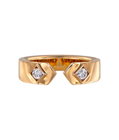 Кольцо Crivelli из розового золота 750 пробы с бриллиантами 