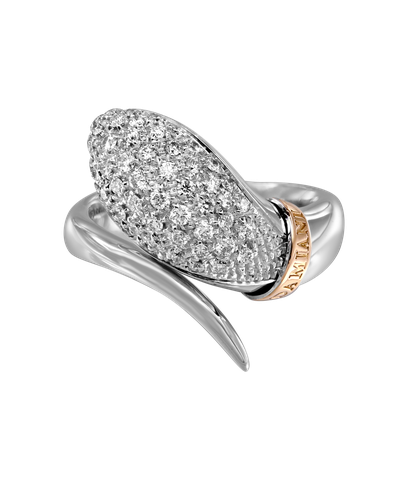 Кольцо Damiani из белого и розового золота 750 пробы с бриллиантами 