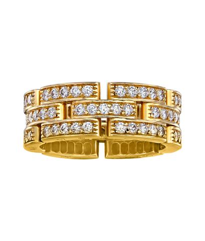 Кольцо Cartier Maillon Panthère из желтого золота 750 пробы с бриллиантами