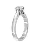 Кольцо из белого золота 585 пробы с бриллиантом