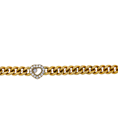 Браслет Chopard Happy Diamonds из жёлтого золота 750 пробы с бриллиантами 