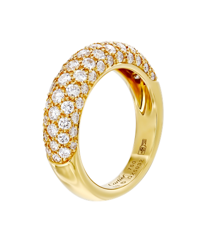 Кольцо Cartier из желтого золота 750 пробы с бриллиантами