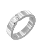 Кольцо из белого золота 750 пробы с бриллиантом 